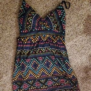 Colorful patterned maxi dress